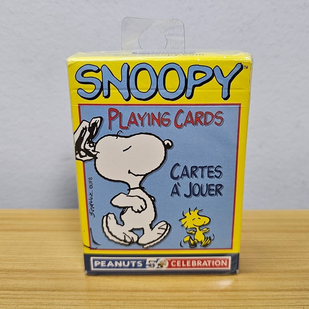 Peanuts 50th celebration Snoopy Playing Cards Hoyle Products New Sealed
